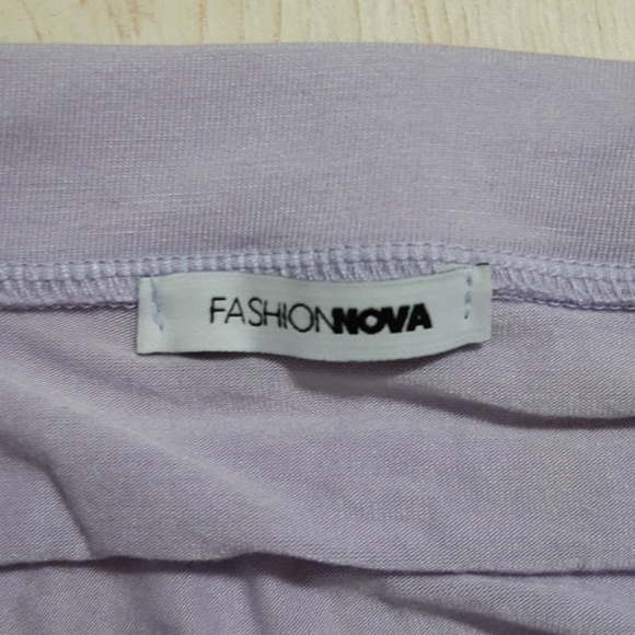 Fashion Nova Lavender Shirt and skirt set - Picture 2 of 3